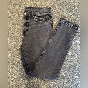 Men’s faded black jeans